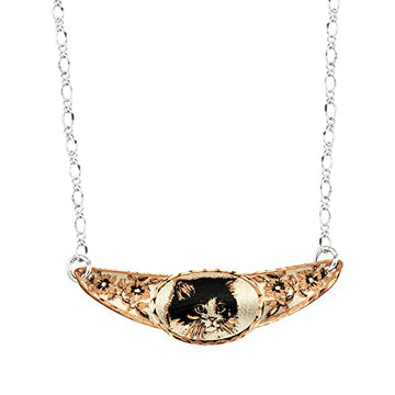 Black Cat Choker for Women Handcrafted Copper Cat Jewelry