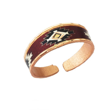 Sienna Native Tribe Rings with Jet Black, Silver, Mahogany Black Color, Copper Handmade Rings